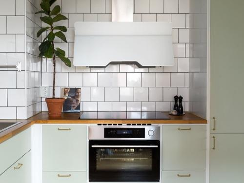 Скандинавская квартира с открытой планировкой кухня - гостиная. 05