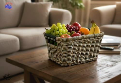 Корзинки - коробочки плетёные применимы везде: кухня, гостиная, прихожая, столовая, ванная комната, веранда, терраса, балкон. 03