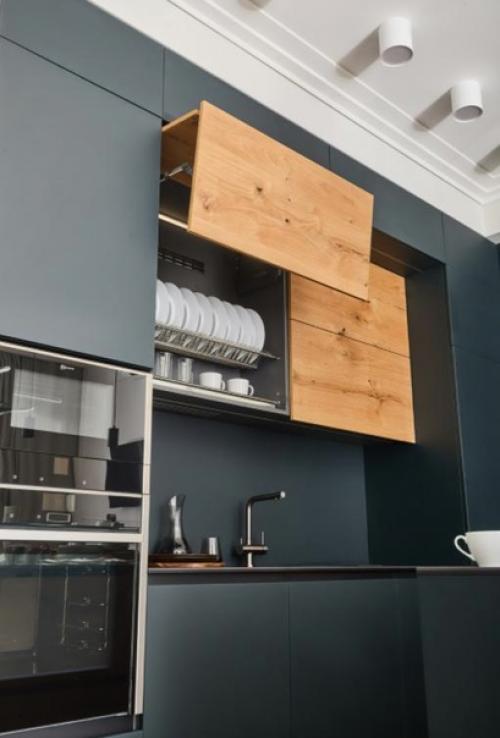 Интересный интерьер кухни - гостиной. 05