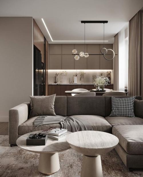 Совмещение кухни с гостиной имеет свои преимущества. 02