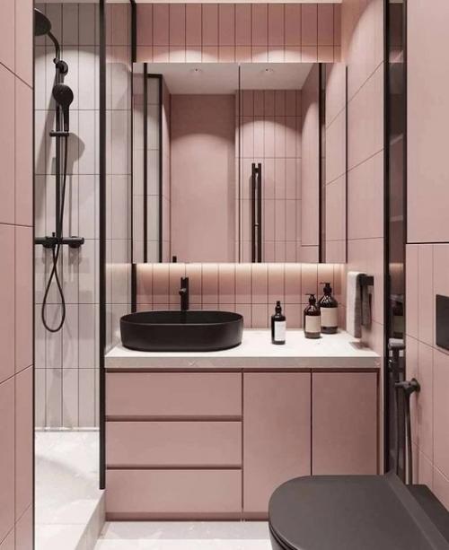 Интерьер ванной комнаты. 01