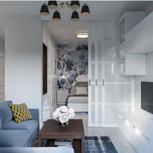 Однокомнатная квартира с очень приятной цветовой гаммой. 05