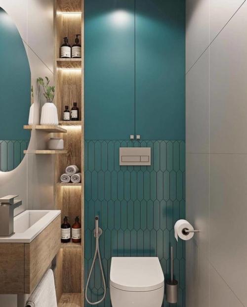 Варианты оформления ванной комнаты. 08