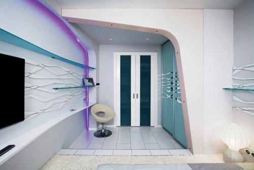 Дизайн небольшой 9-метровой спальни. 06