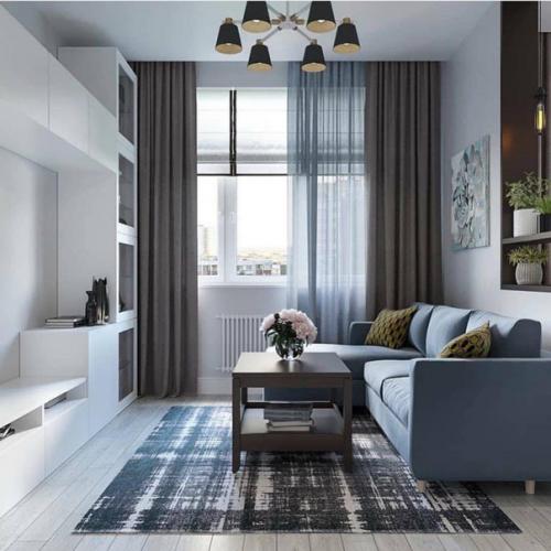 Однокомнатная квартира с очень приятной цветовой гаммой. 03