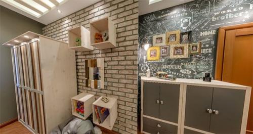 Дизайн детской для двоих мальчиков в стиле лофт. 08