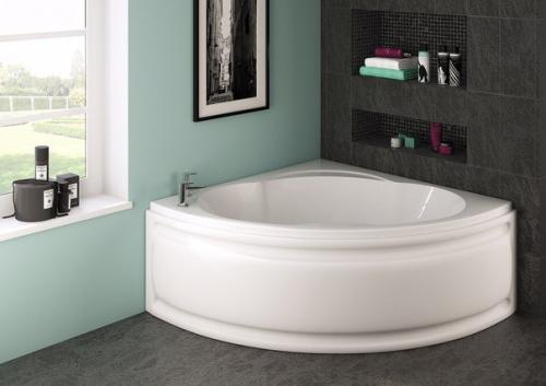 Дизайн интерьера с угловой ванной. 09