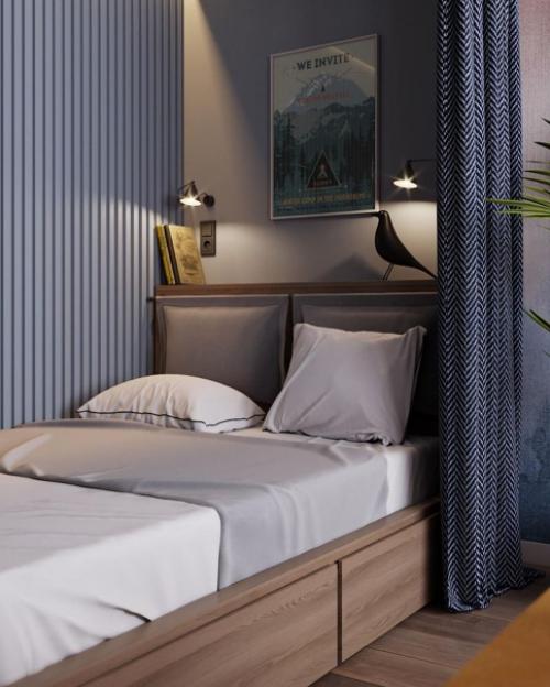 Интерьер квартиры для молодой пары в доме сталинского ансамбля площади победы на московском проспекте в питере. 03