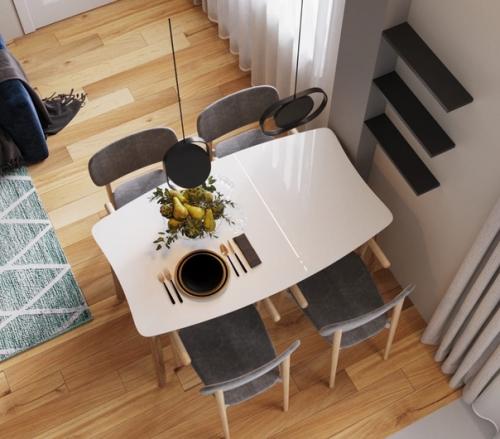 Гостиная в доме ЖК Вертикаль, 21 кв. 02