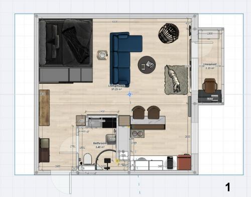 Какая планировка студии больше нравится (1-3? 01