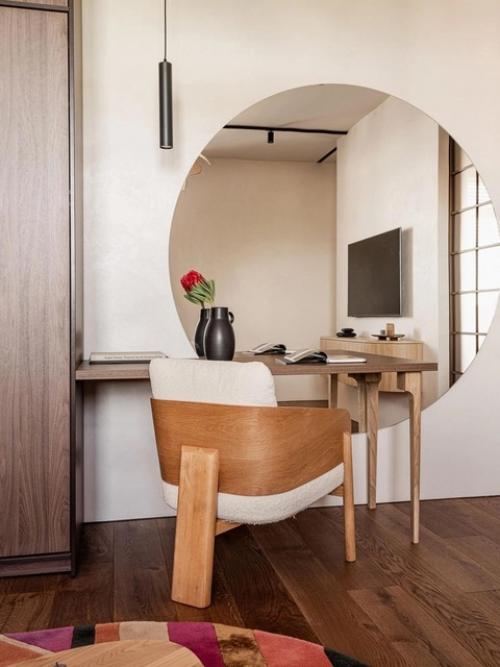 Реализованный интерьер квартиры, площадью 56 кв. 03