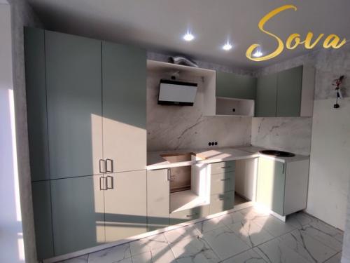 Хочется показать вам какой может быть зеленая кухня! 01