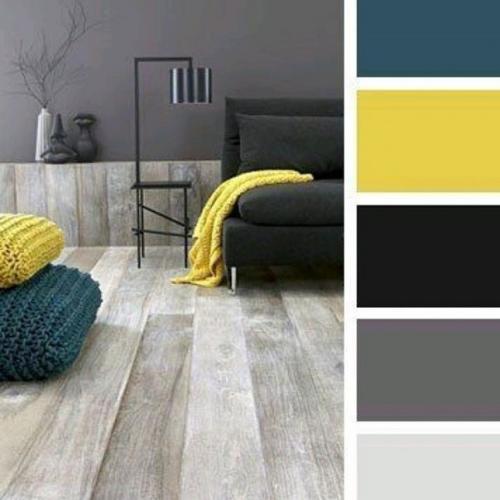 Желтый цвет в интерьере. 03