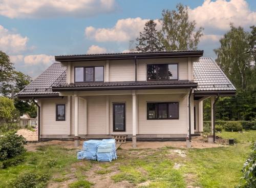 Современный дом из клееного бруса Эстония Локса 180 м 2 от СК Archiline из каталога Archiline Wooden Houses. 08