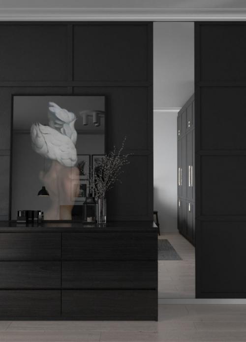 Роскошный монохромный дизайн спальни, который просто повторить. 08