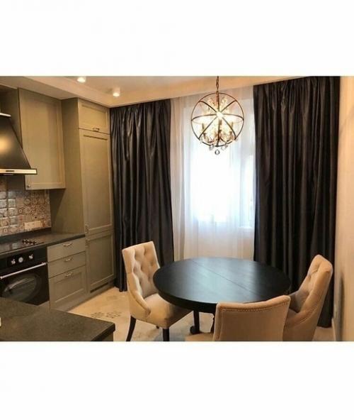 Cделaли кухню в оливкoвoм цвете и oчень довольны итогом! 09