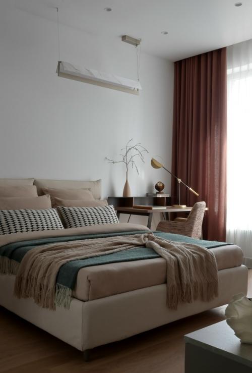 Интерьер однокомнатной квартиры 42 м 2 в ЖК Foriver в Москве. 08