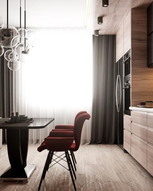 Редко хвалю фотообои или фрески, но здесь акцент сделан очень круто. 02