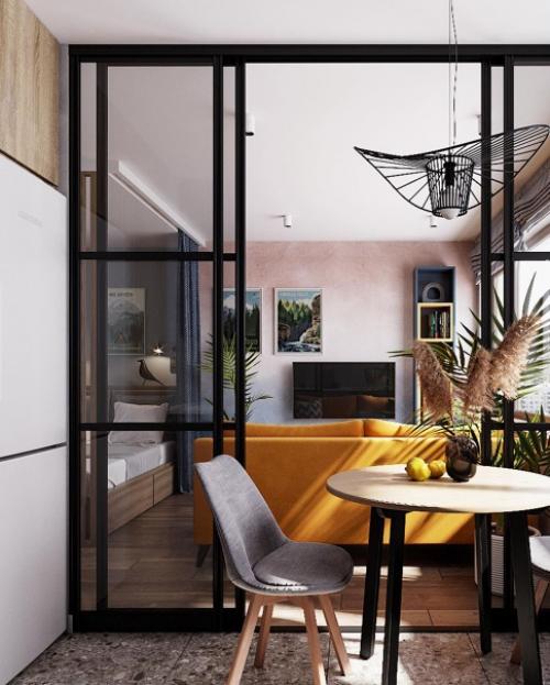 Интерьер квартиры для молодой пары в доме сталинского ансамбля площади победы на московском проспекте в питере. 06