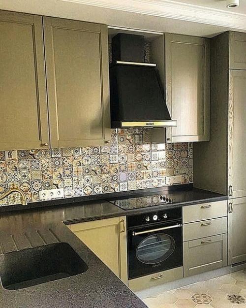 Уютный теплый интерьер кухни. 07