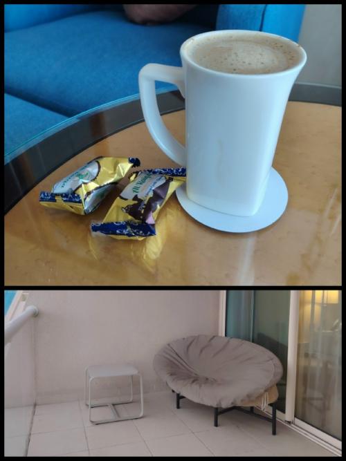 Как обещала, видео - рум - тур по номеру с Магией иллюминатора, вид с балкона утром и вечером, интерьер отеля и кальянной. 01