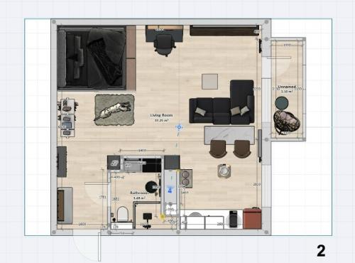 Какая планировка студии больше нравится (1-3? 02