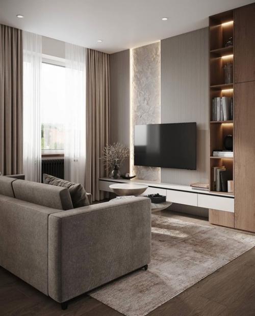 Совмещение кухни с гостиной имеет свои преимущества. 01