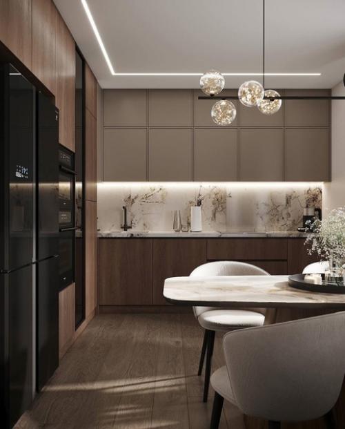 Совмещение кухни с гостиной имеет свои преимущества. 05