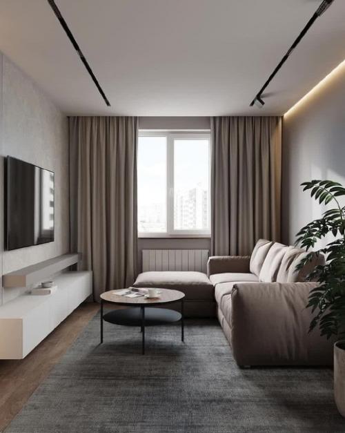 Интерьер гостиной в деталях. 04