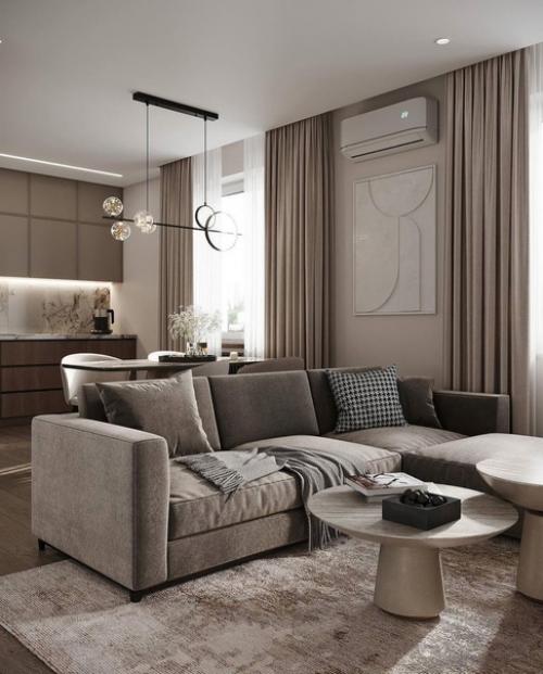 Совмещение кухни с гостиной имеет свои преимущества. 03