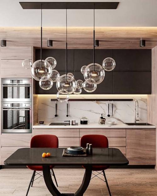 Редко хвалю фотообои или фрески, но здесь акцент сделан очень круто. 05