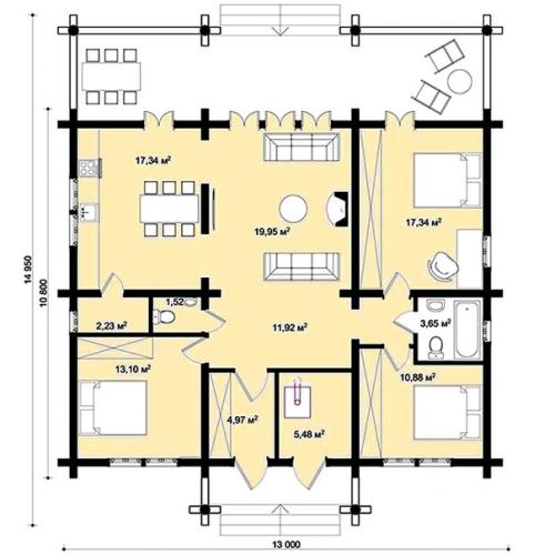 По совету подписчика посмотрели проект Енисей 108 кв. 02