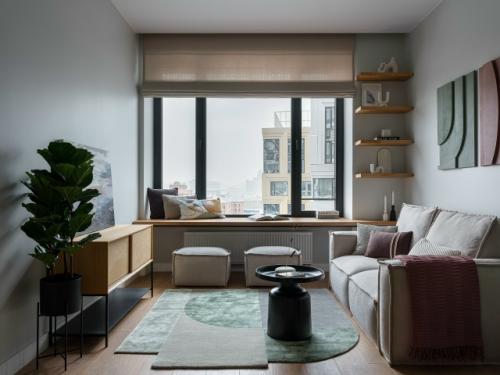 Интерьер 1-комнатной квартиры 39 м 2 в Москве. 01