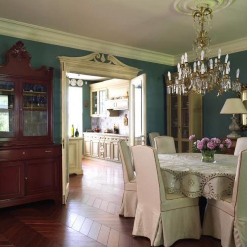 Атмосфера русской усадьбы XIX века может быть создана даже в современной квартире. 01