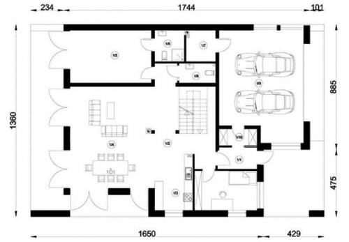 Интересный польский дом - это предложение комфортного семейного дома. 01