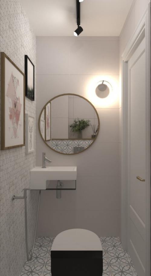 Отдельной темой оформления интерьеров являются маленькие помещения, например прихожие и туалеты. 01