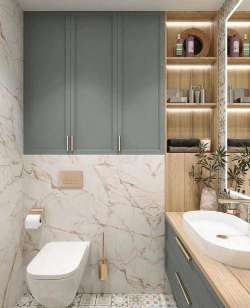 Варианты оформления ванной комнаты. 01