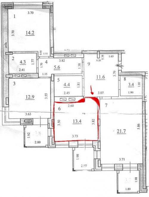 Всем привет!  Прошу совета: прикрепляю план квартиры.