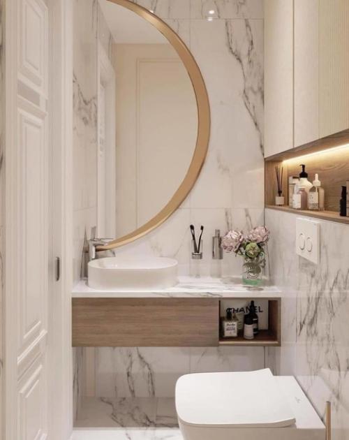 Варианты оформления ванной комнаты. 05