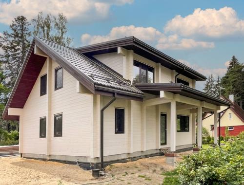 Современный дом из клееного бруса Эстония Локса 180 м 2 от СК Archiline из каталога Archiline Wooden Houses. 06