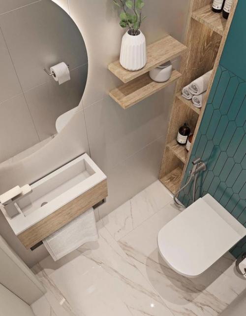 Варианты оформления ванной комнаты. 09