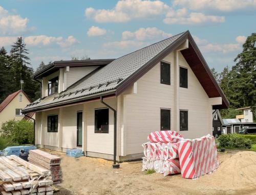 Современный дом из клееного бруса Эстония Локса 180 м 2 от СК Archiline из каталога Archiline Wooden Houses. 09