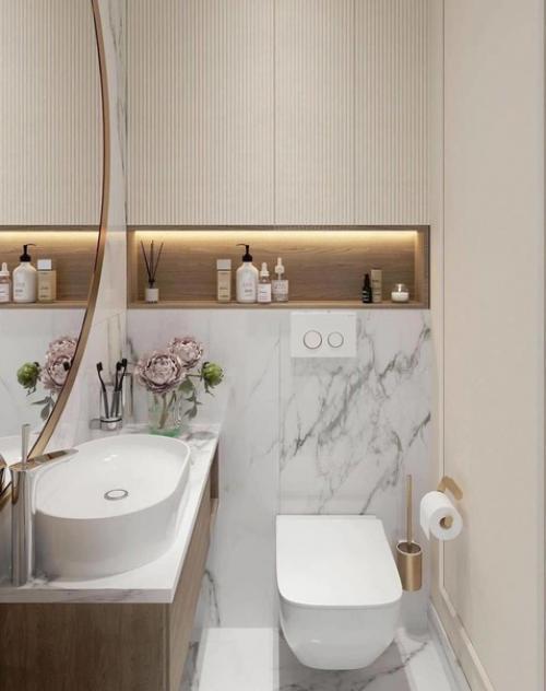 Варианты оформления ванной комнаты. 04