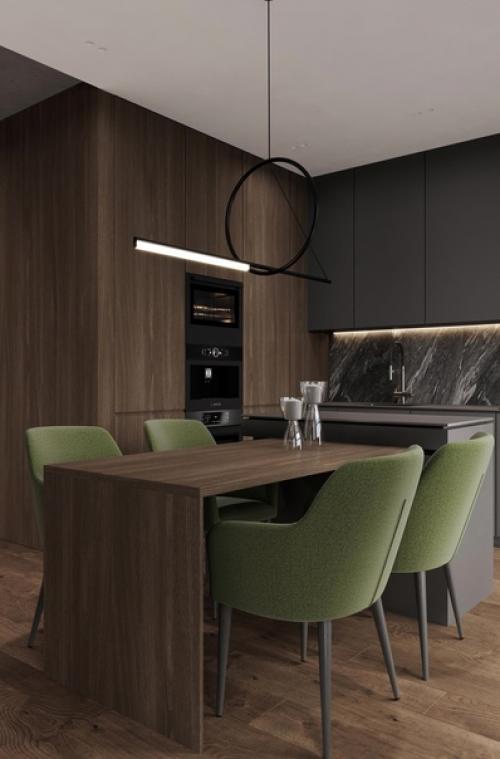 Интерьер кухни - гостиной. 01