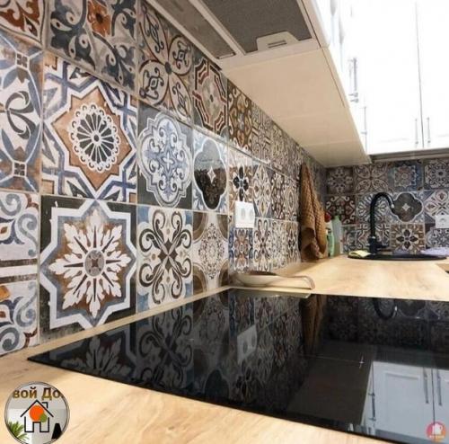 Просторная кухня. В современном стиле. 05