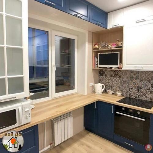 Просторная кухня. В современном стиле. 01