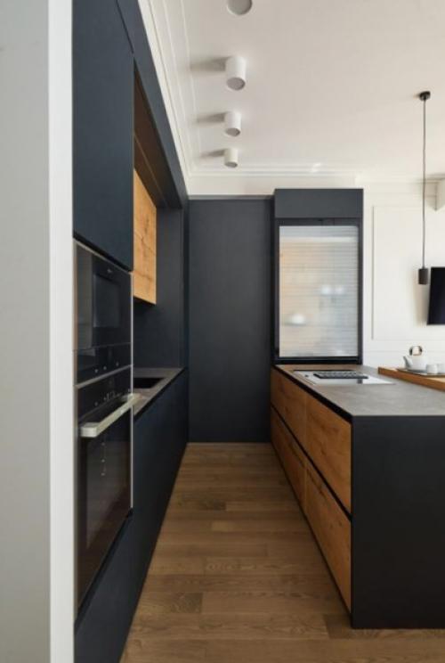 Интересный интерьер кухни - гостиной. 02