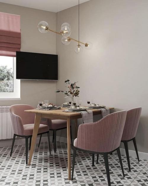 Интересна цветовая гамма кухни. 02