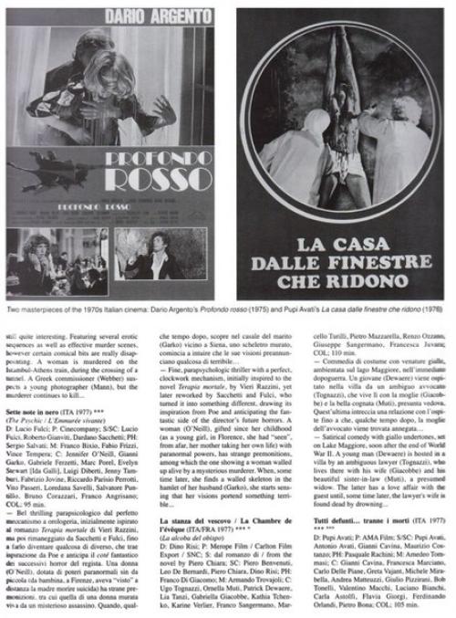 Кровь и черные кружева: гид по джалло, жанру кровавых итальянских триллеров. 03