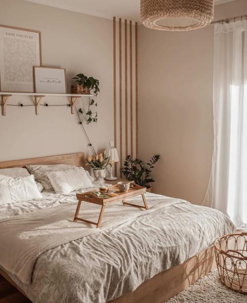 Уютный домик.  Простой способ создать модное сочетание - выкрасить стены в белый цвет и дополнить интерьер деревянными предметами мебели и декора. 02